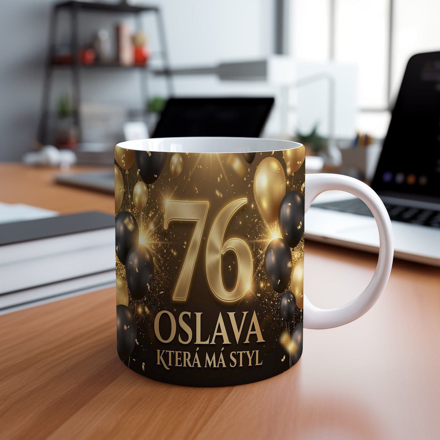 Narozeninový hrnek 76 let – OSLAVA KTERÁ MÁ STYL