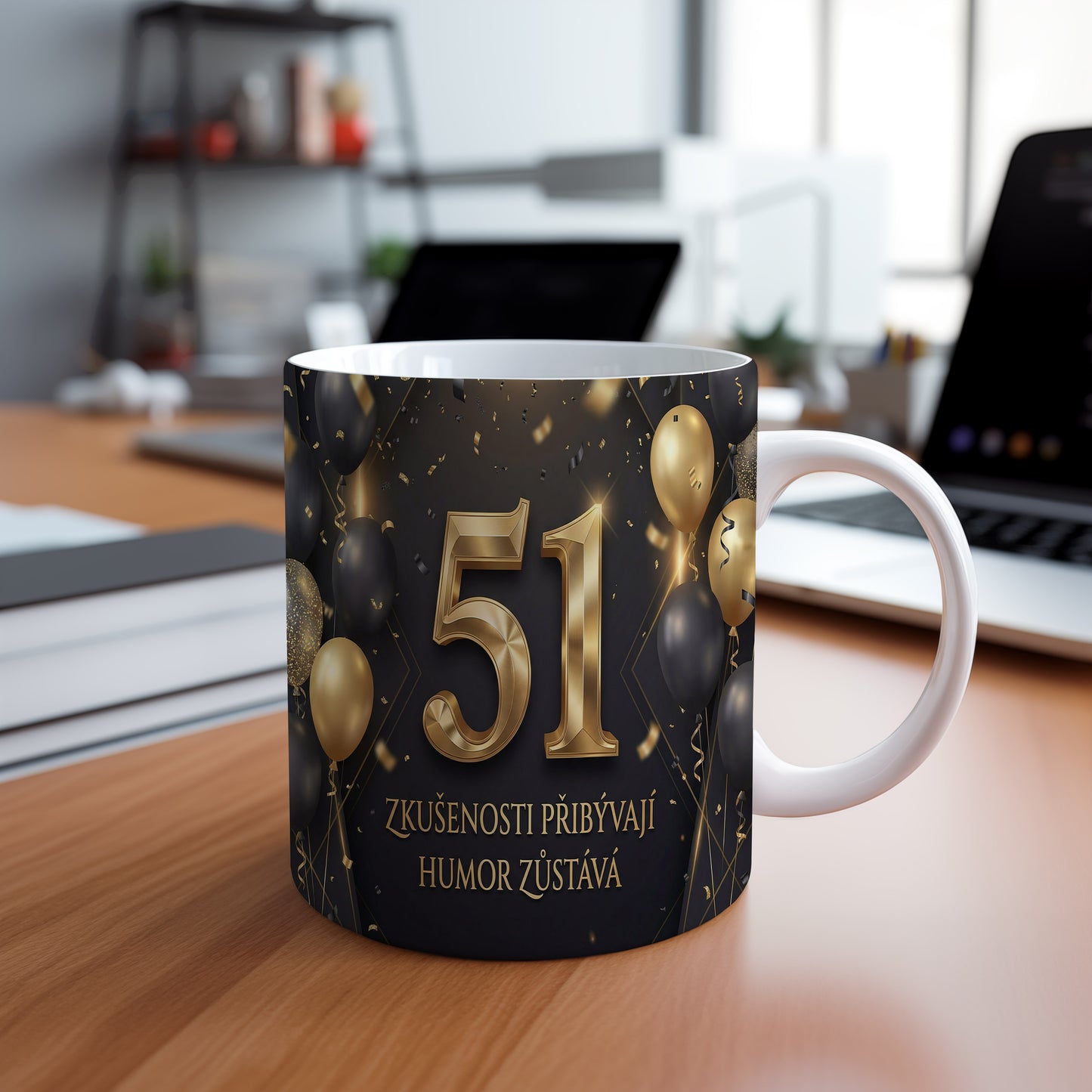 Narozeninový hrnek 51 let – Zkušenosti přibývají, humor zůstává