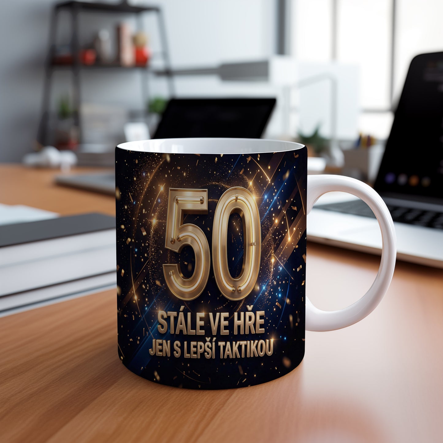 Narozeninový hrnek 50 let – STÁLE VE HŘE JEN S LEPŠÍ TAKTIKOU