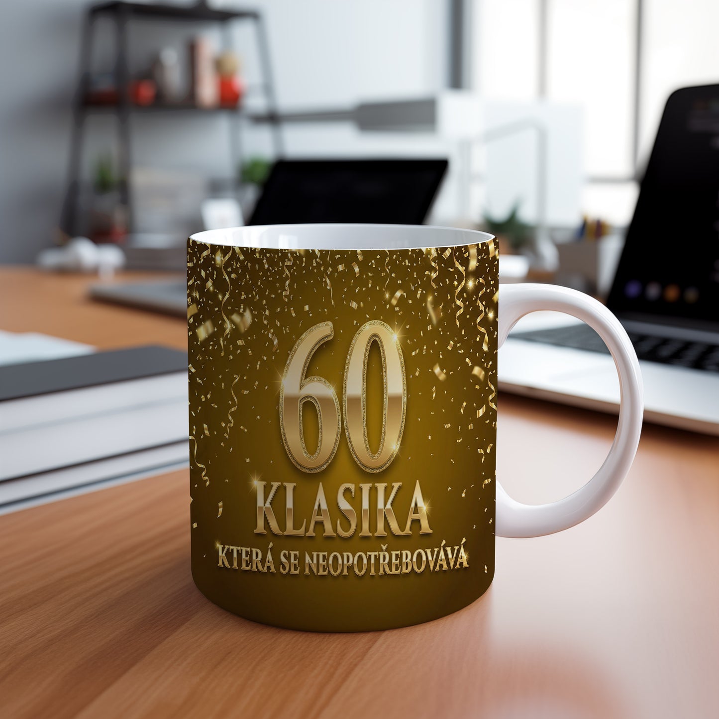 Narozeninový hrnek 60 let – KLASIKA, KTERÁ SE NEOPOTŘEBOVÁVÁ