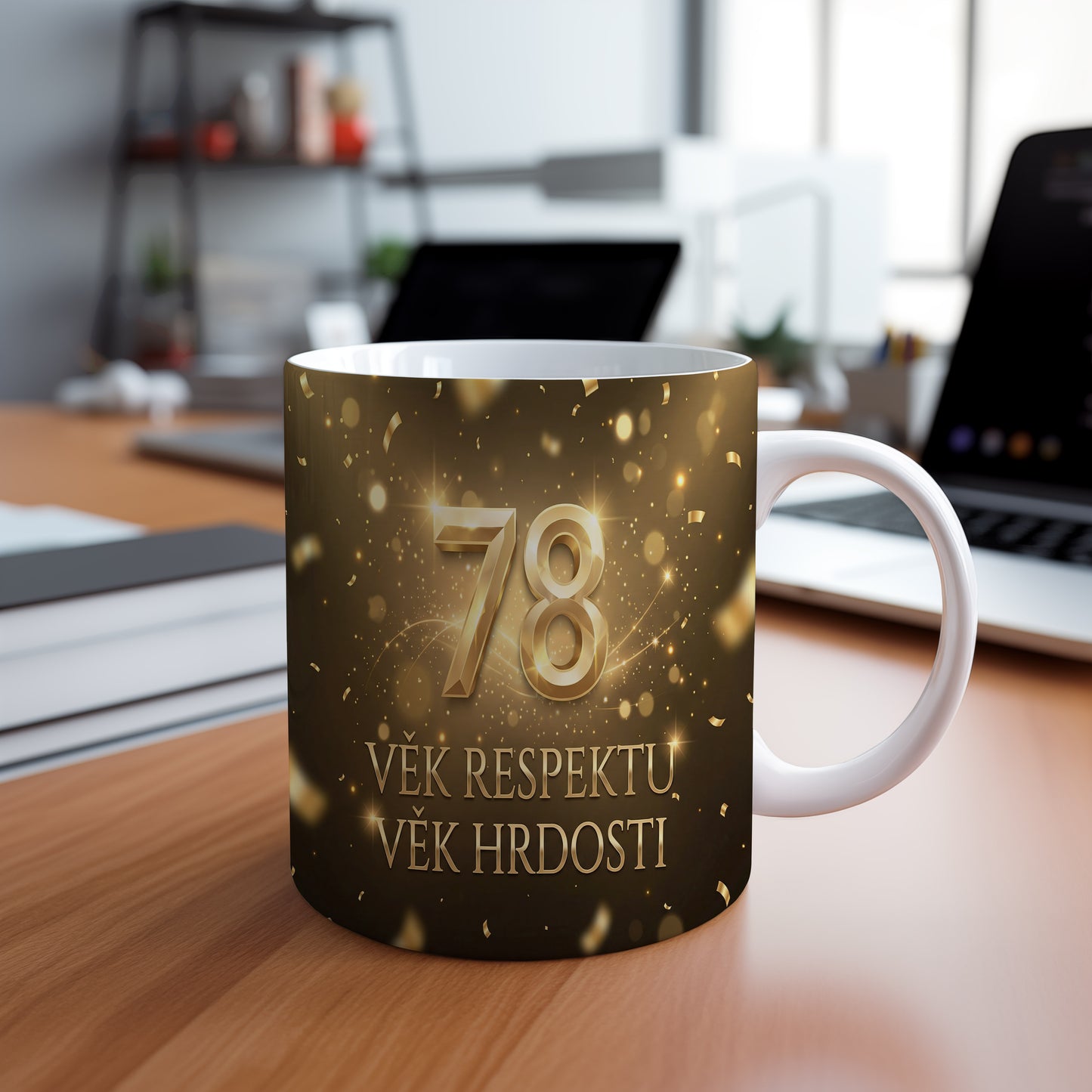 Narozeninový hrnek 78 let – VĚK RESPEKTU VĚK HRDOSTI