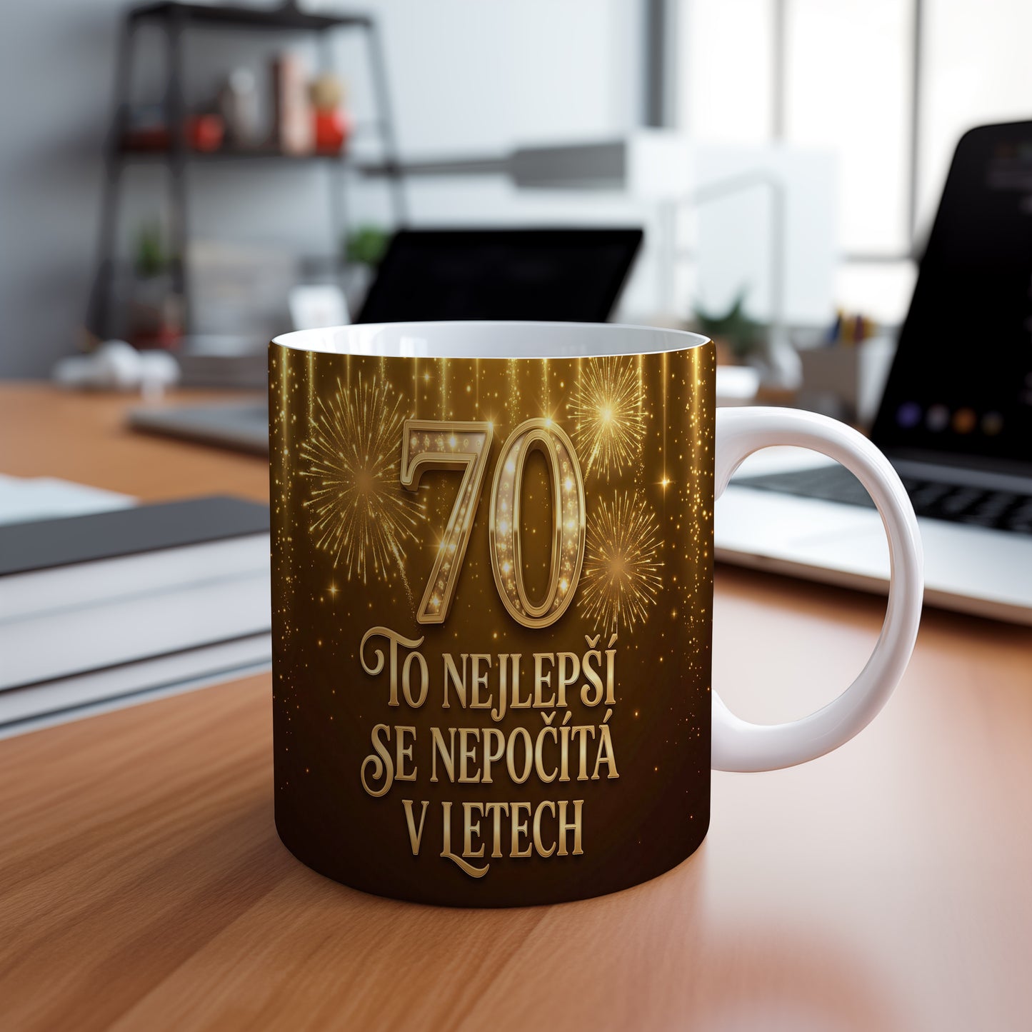 Narozeninový hrnek 70 let – TO NEJLEPŠÍ SE NEPOČÍTÁ V LETECH
