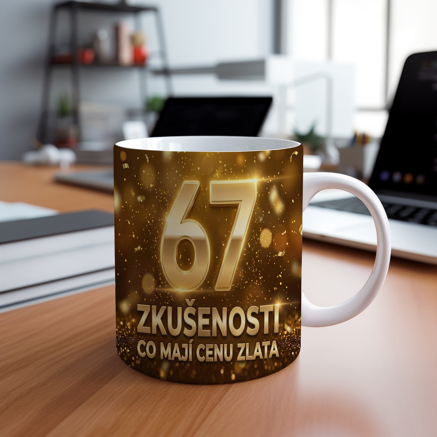 Narozeninový hrnek 67 let – ZKUŠENOSTI, CO MAJÍ CENU ZLATA