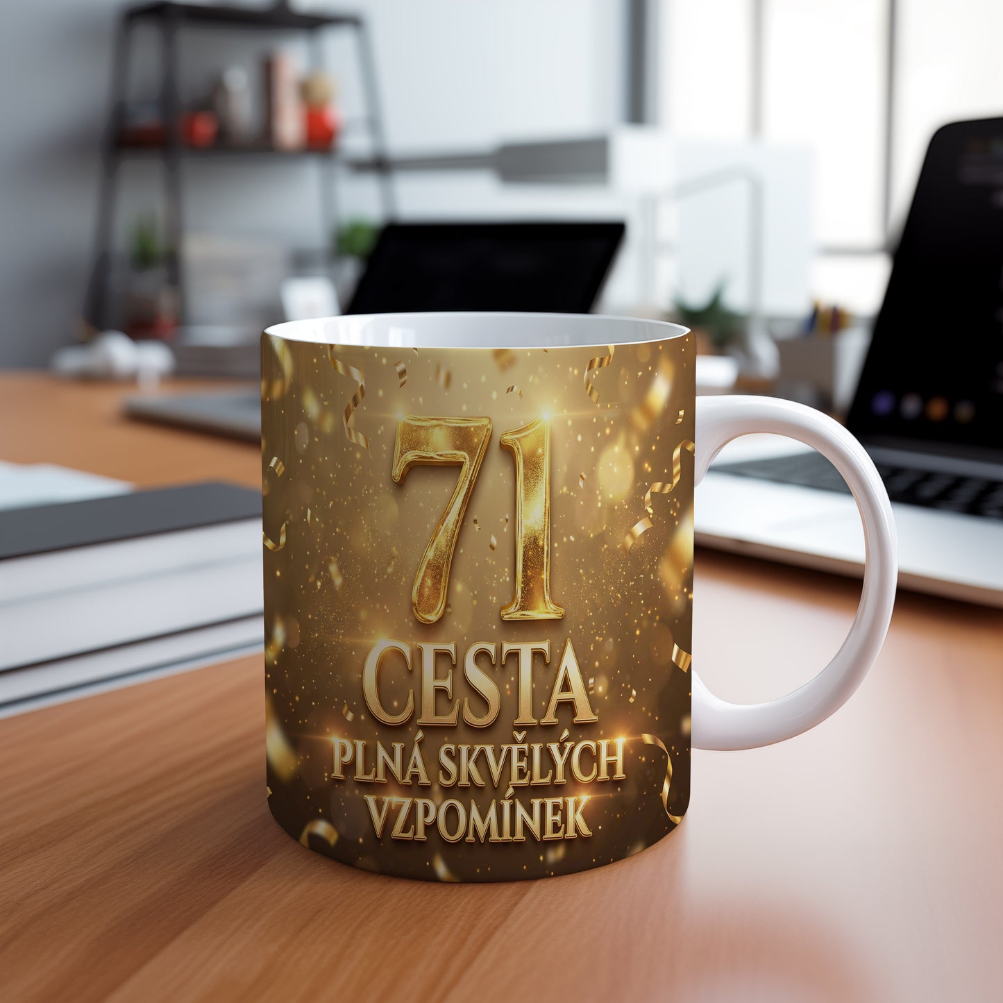 Narozeninový hrnek 71 let – CESTA PLNÁ SKVĚLÝCH VZPOMÍNEK