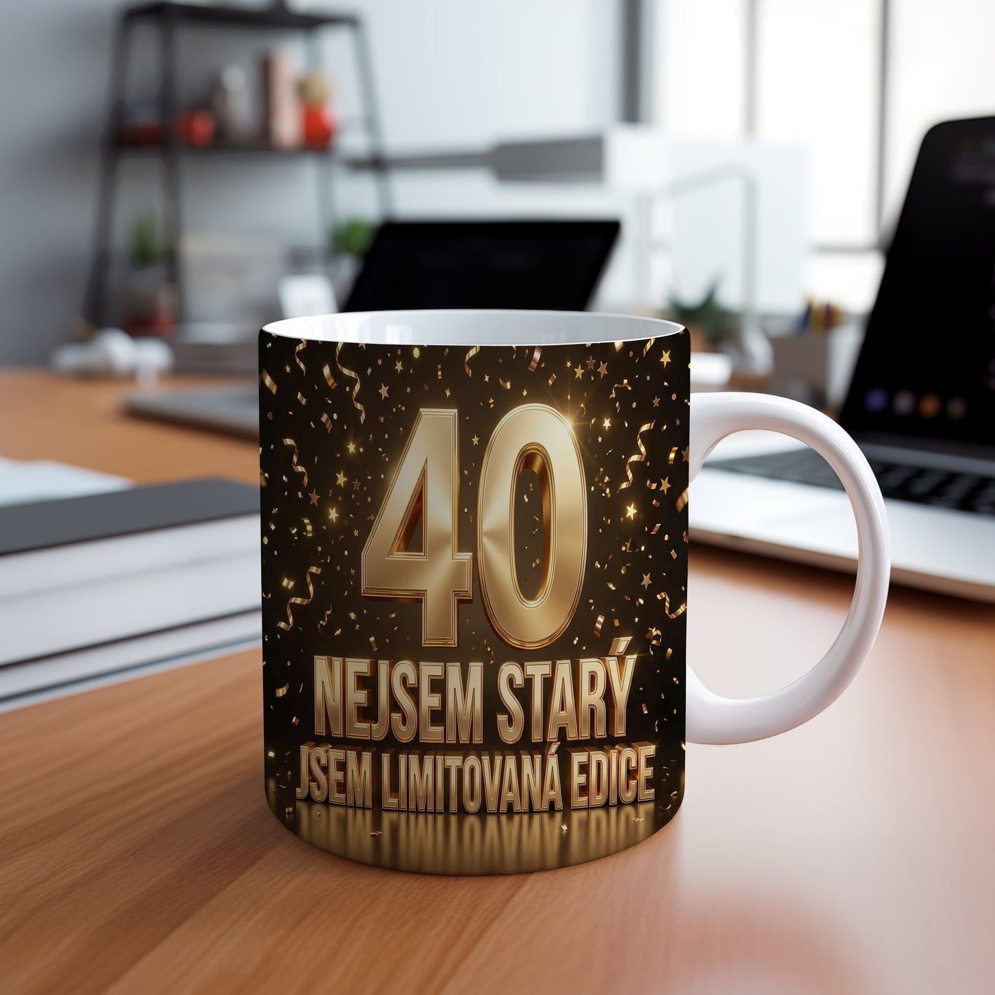 Narozeninový hrnek 40 let – NEJSEM STARÝ, JSEM LIMITOVANÁ EDICE
