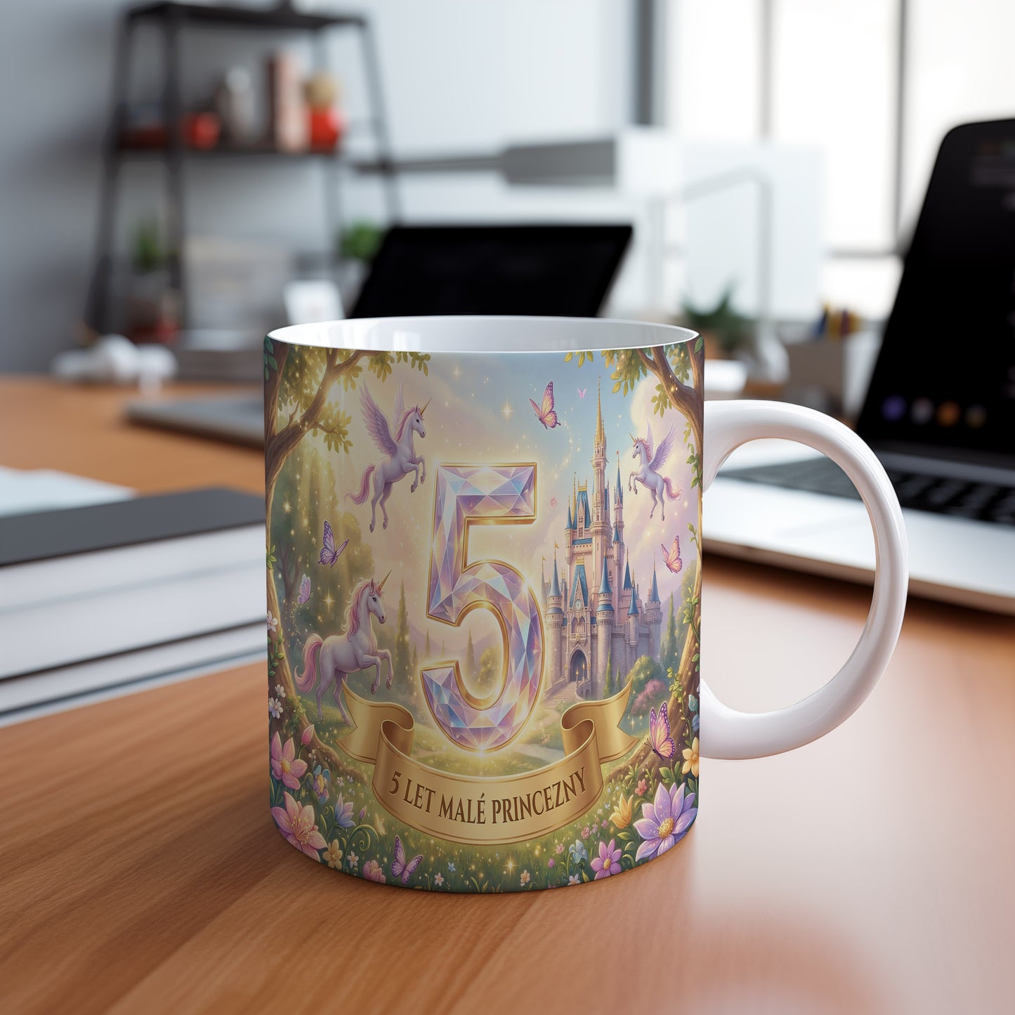 Narozeninový hrnek 5 let – 5 LET MALÉ PRINCEZNY