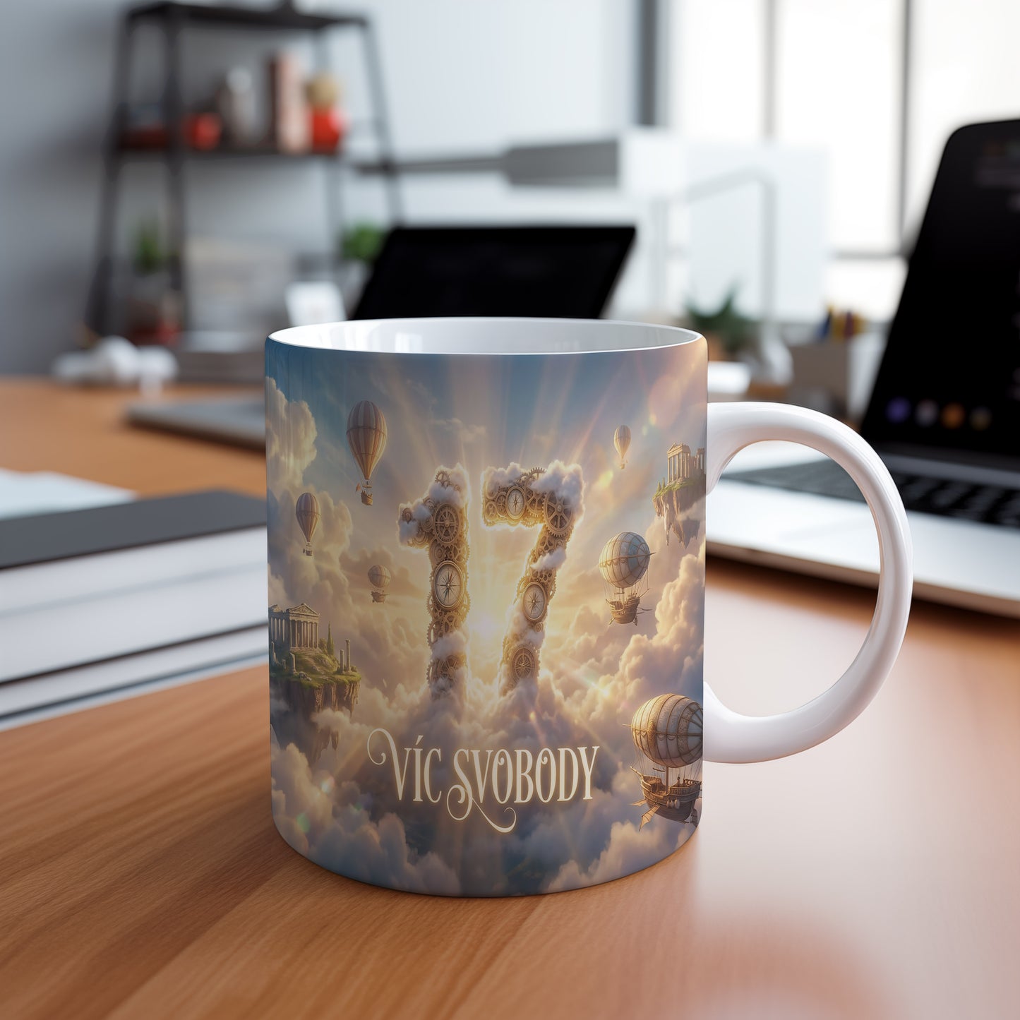 Narozeninový hrnek 17 let – VÍC SVOBODY