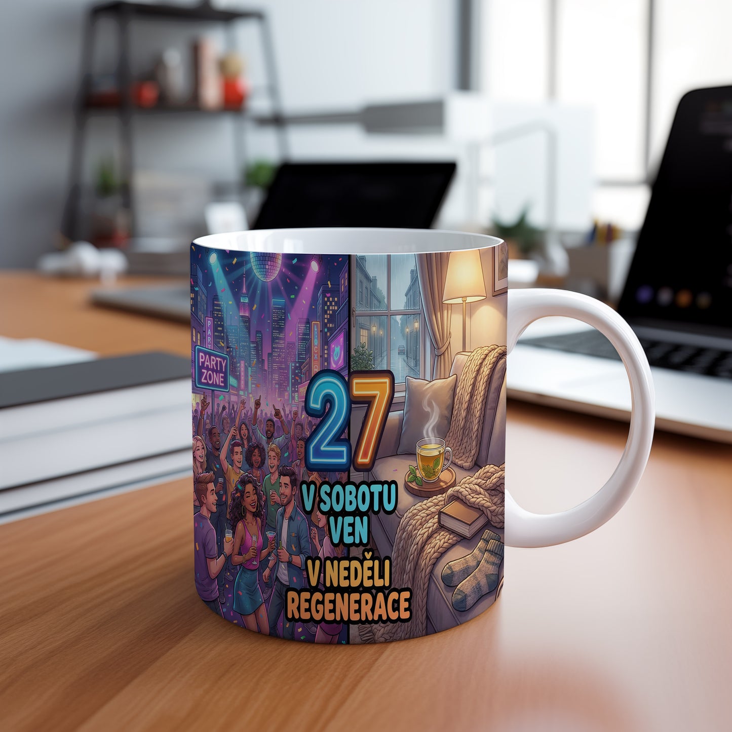 Narozeninový hrnek 27 let – V SOBOTU VEN V NEDĚLI REGENERACE