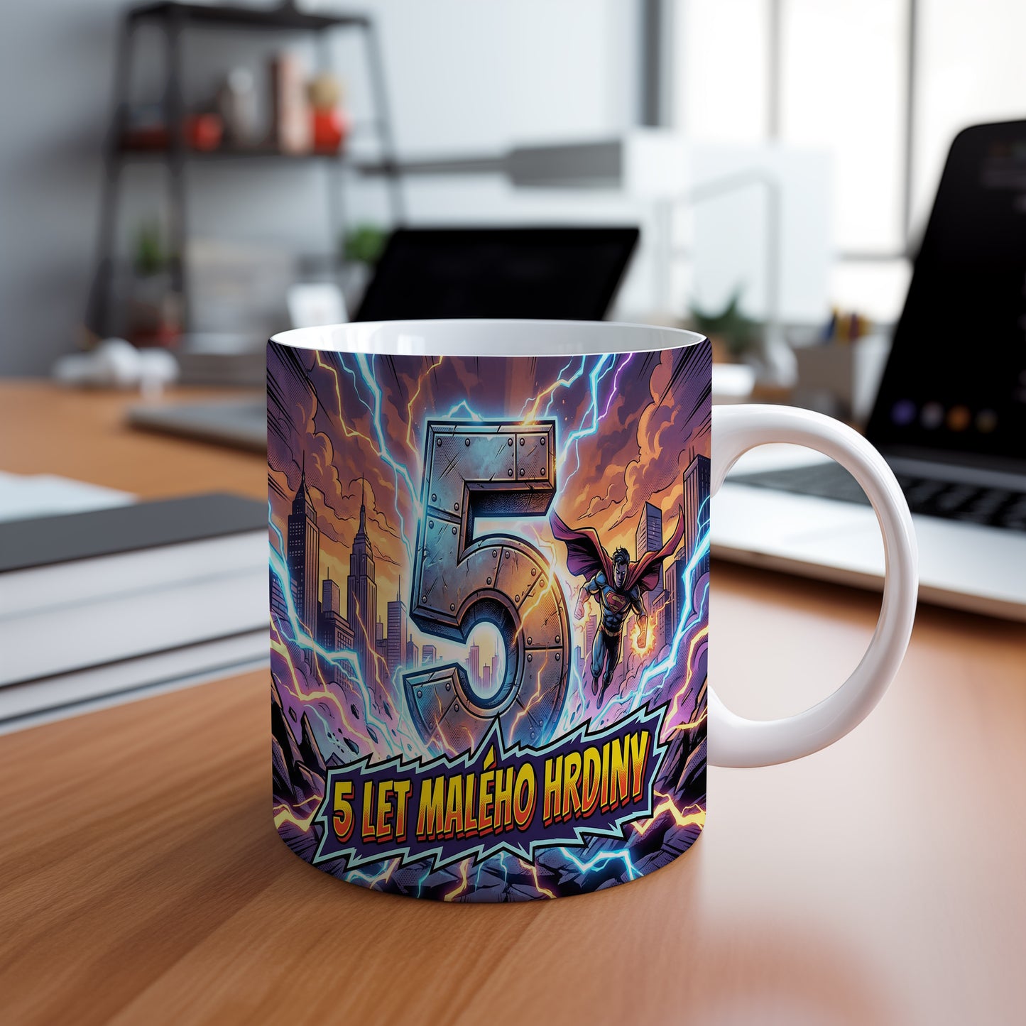 Narozeninový hrnek 5 let – 5 LET MALÉHO HRDINY