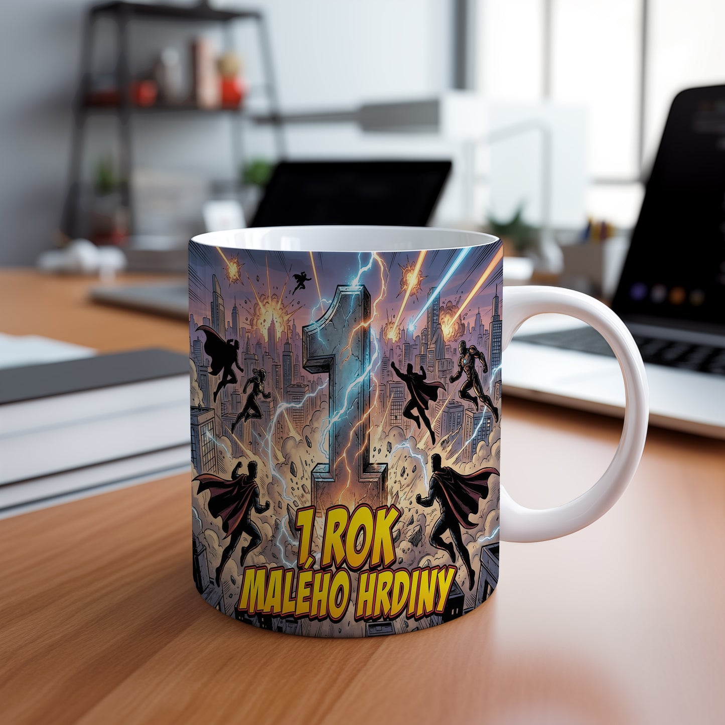 Narozeninový hrnek 1 rok – 1. ROK MALÉHO HRDINY