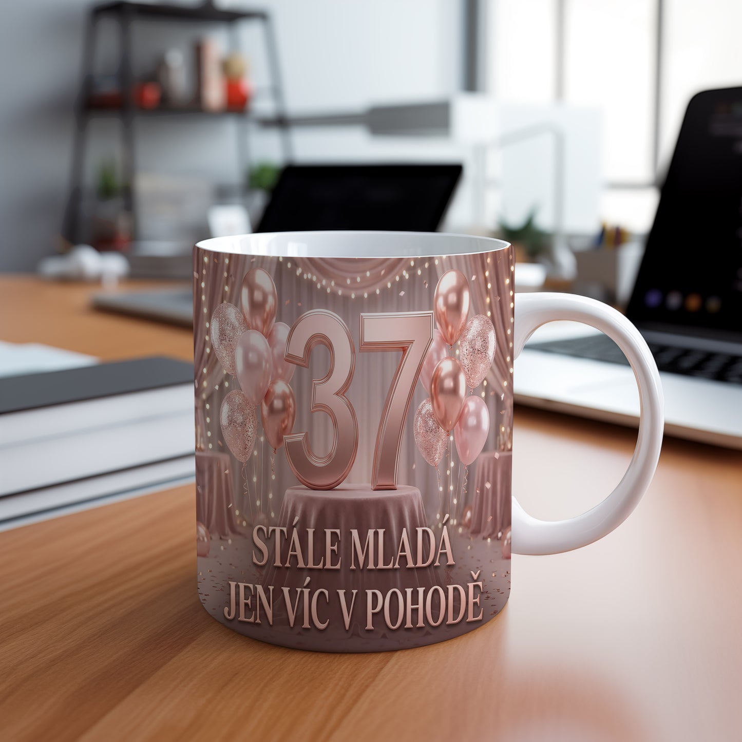 Narozeninový hrnek 37 let – STÁLE MLADÁ JEN VÍC V POHODĚ