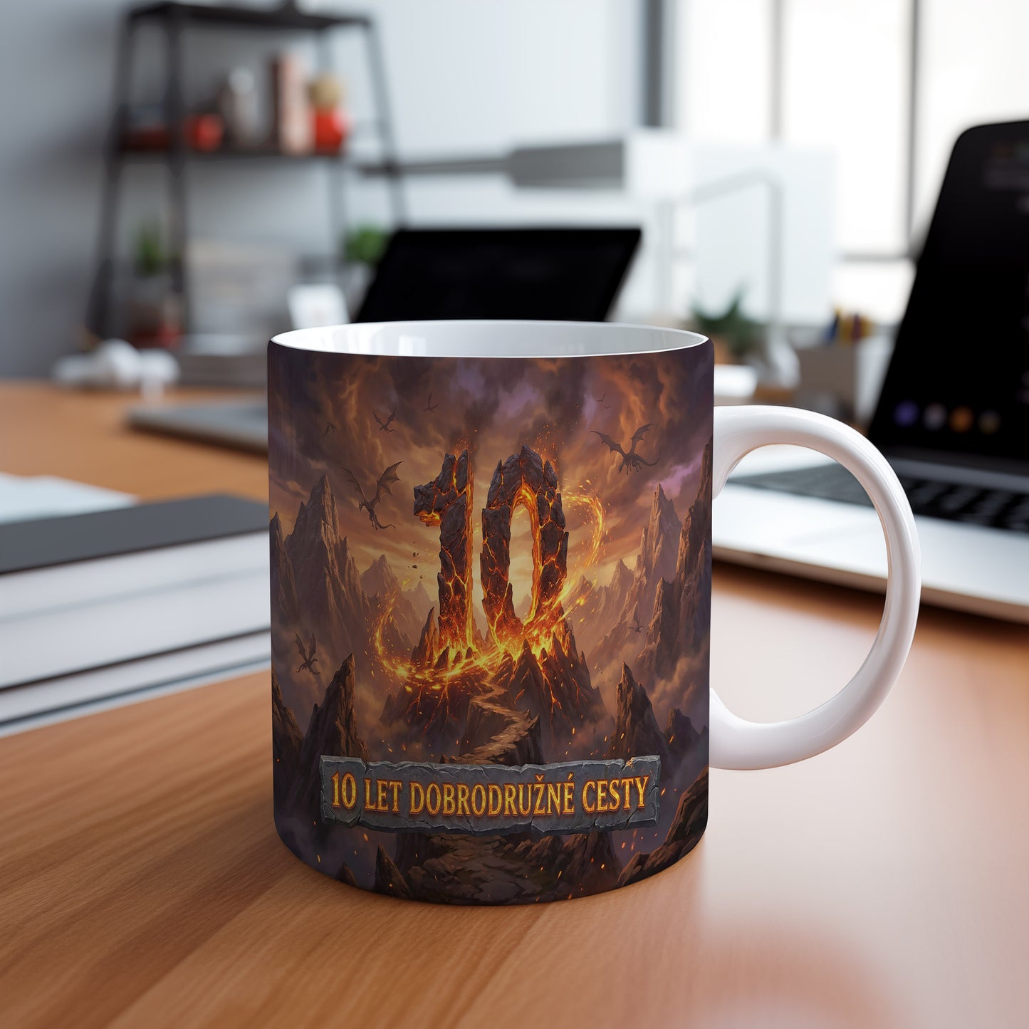 Narozeninový hrnek 10 let – 10 LET DOBRODRUŽNÉ CESTY