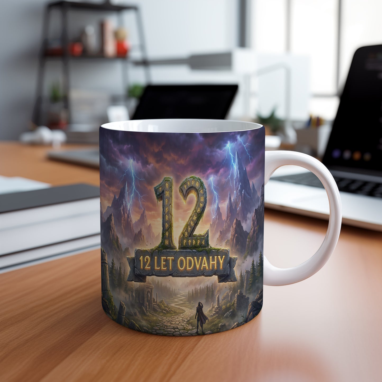 Narozeninový hrnek 12 let – 12 LET ODVAHY
