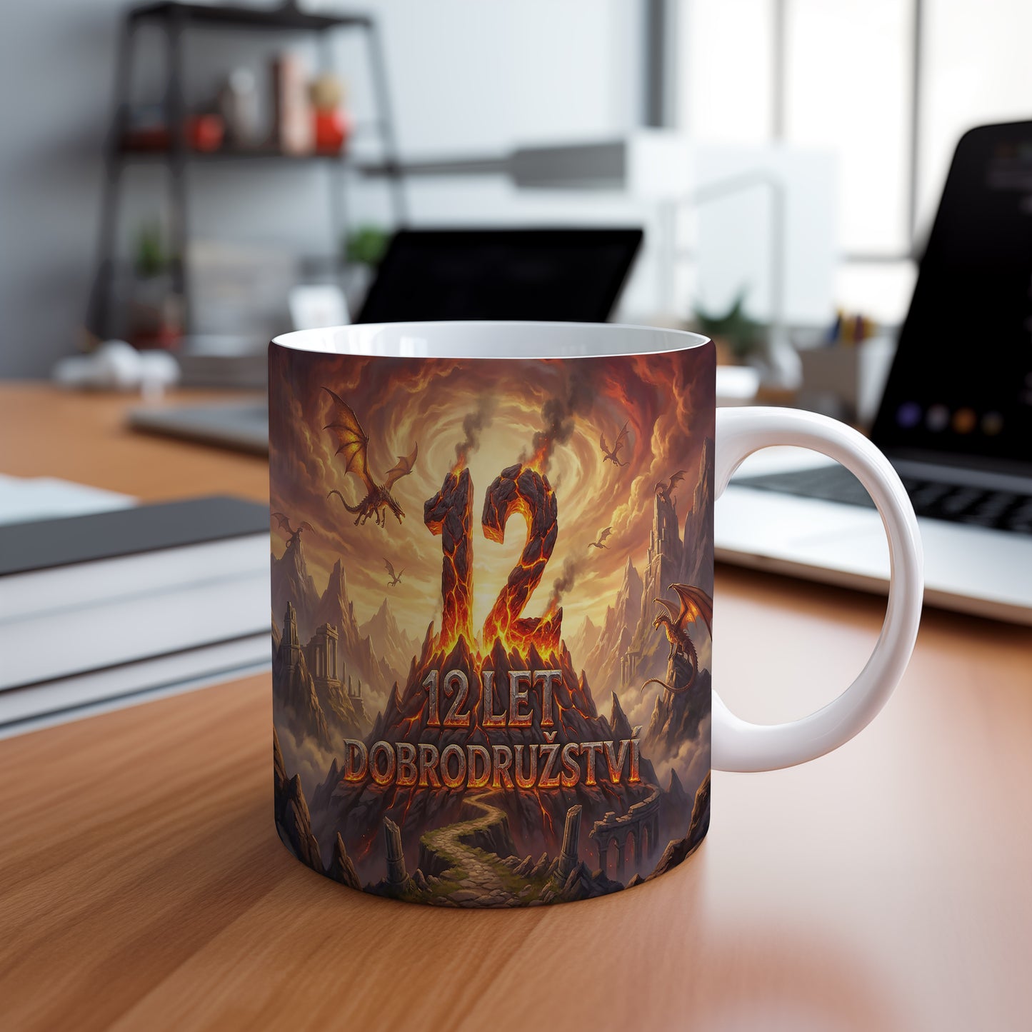 Narozeninový hrnek 12 let – 12 LET DOBRODRUŽSTVÍ
