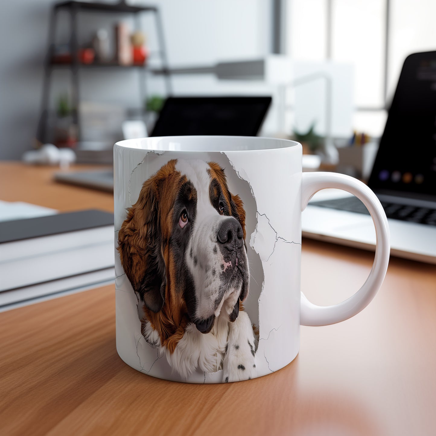 Hrnek se Saint Bernardem 3D efektem