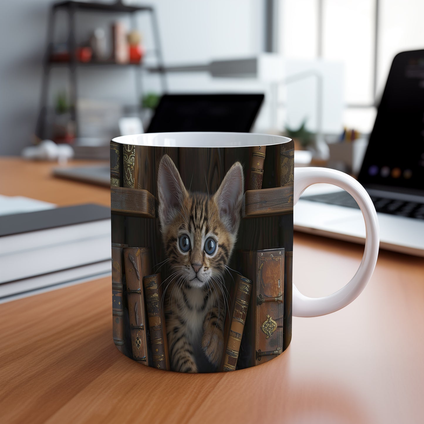 Hrnek s roztomilým koťátkem – roztomilým motivem