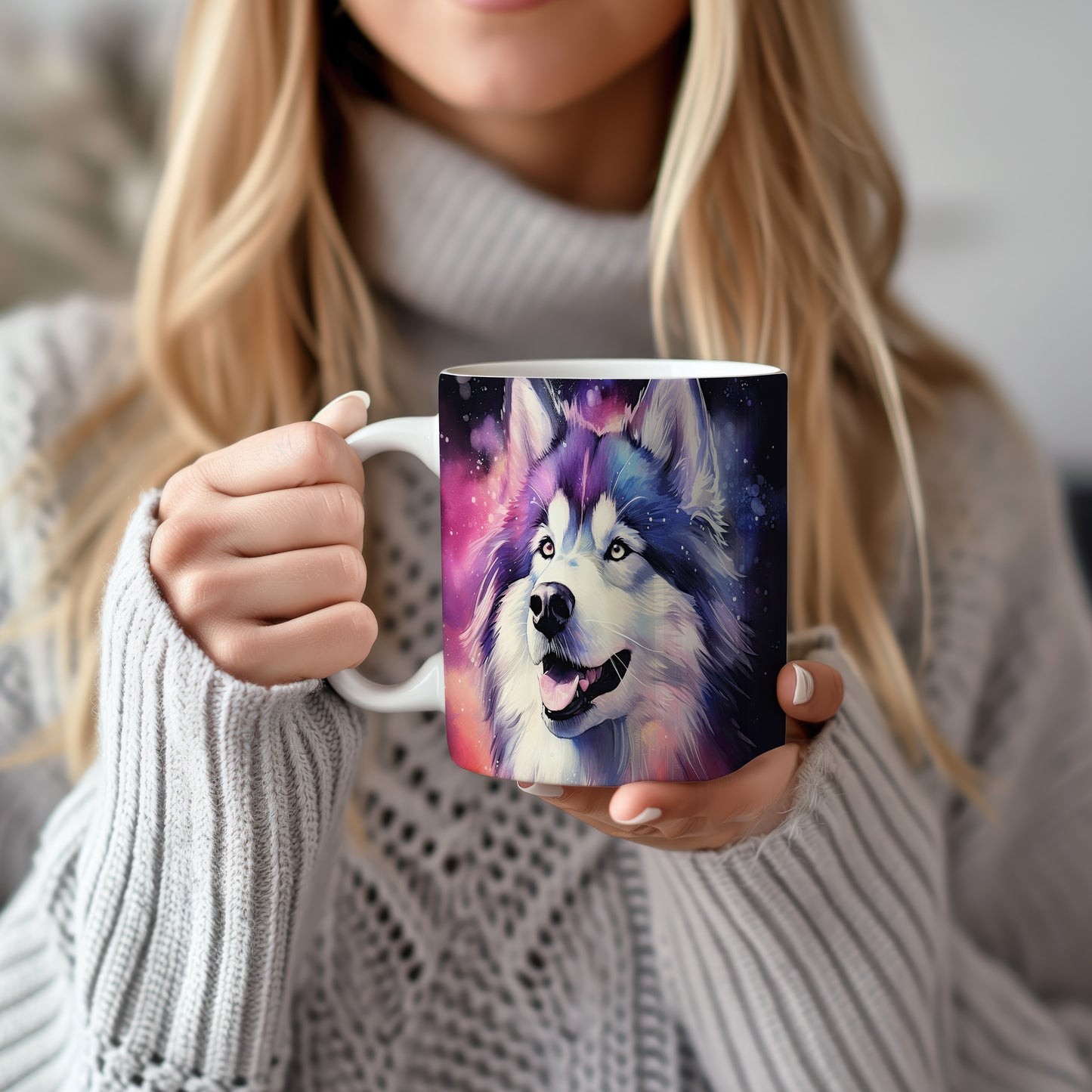 Hrnek se šťastným huskym
