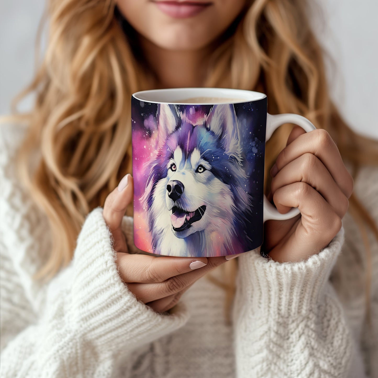 Hrnek se šťastným huskym