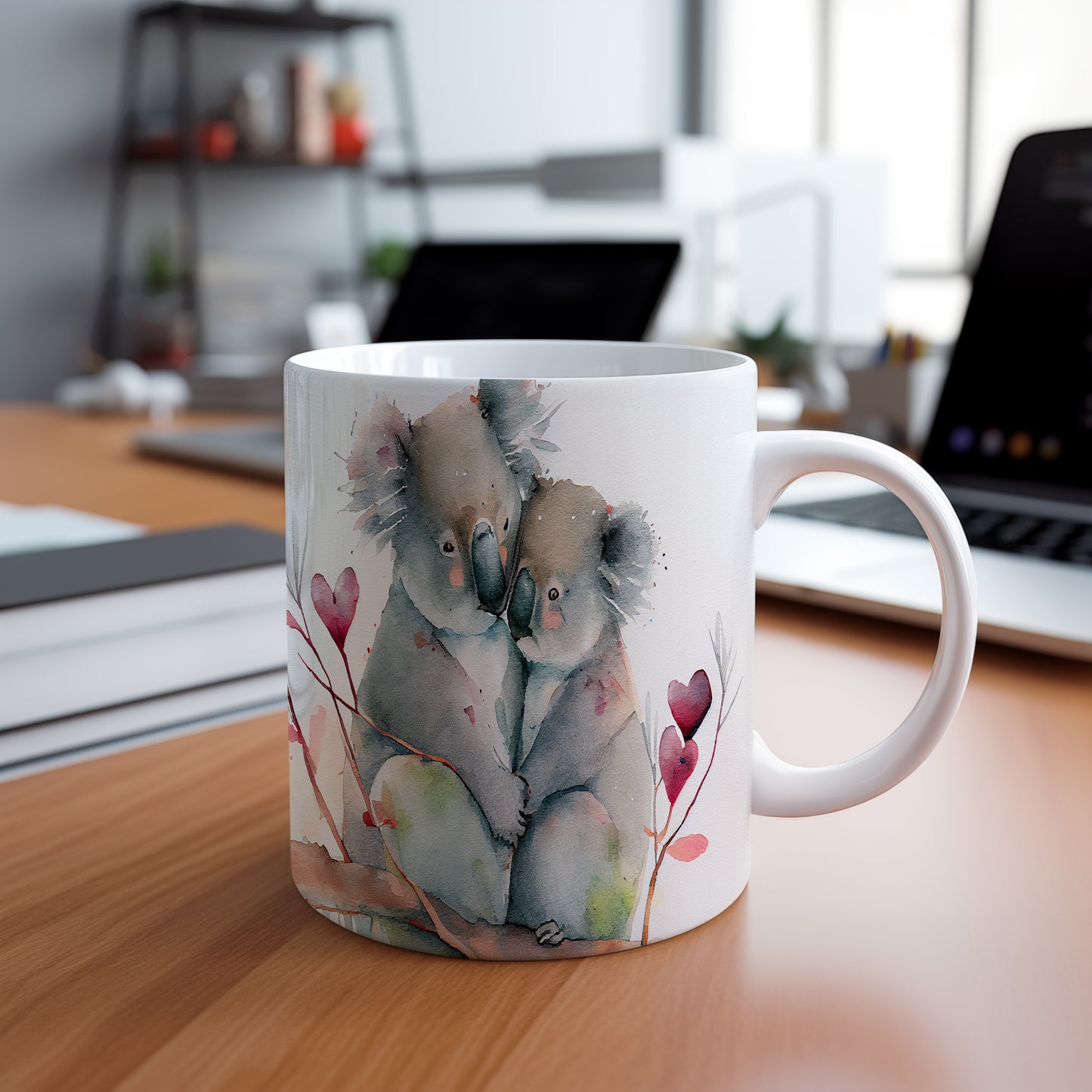 Hrnek s roztomilými koalami