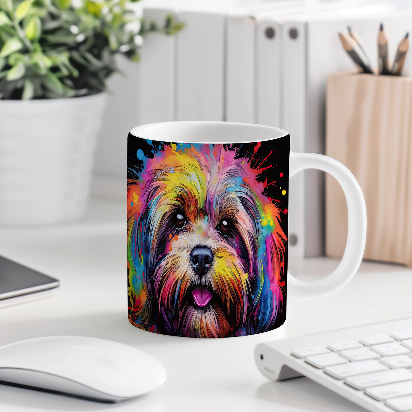 Hrnek se zářivým portrétem Havanese