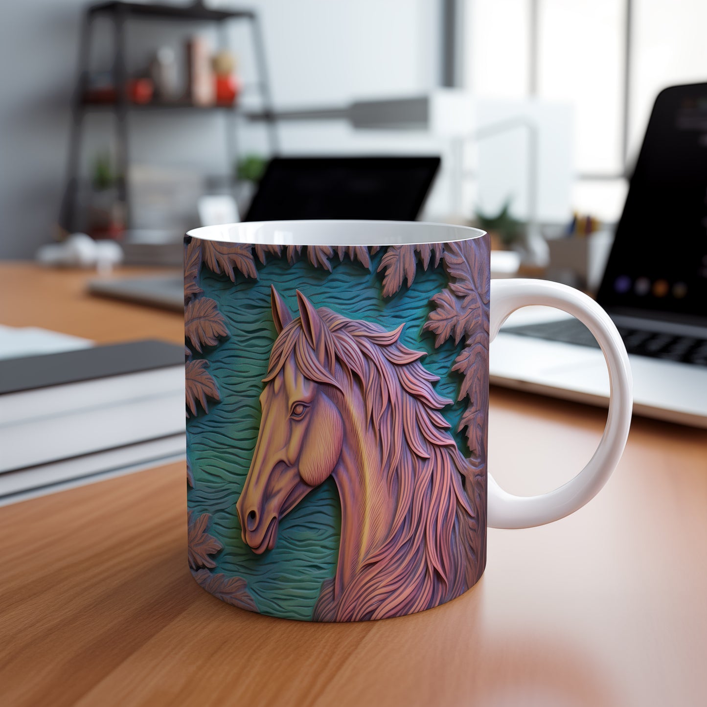 Hrnek s vyobrazením koně