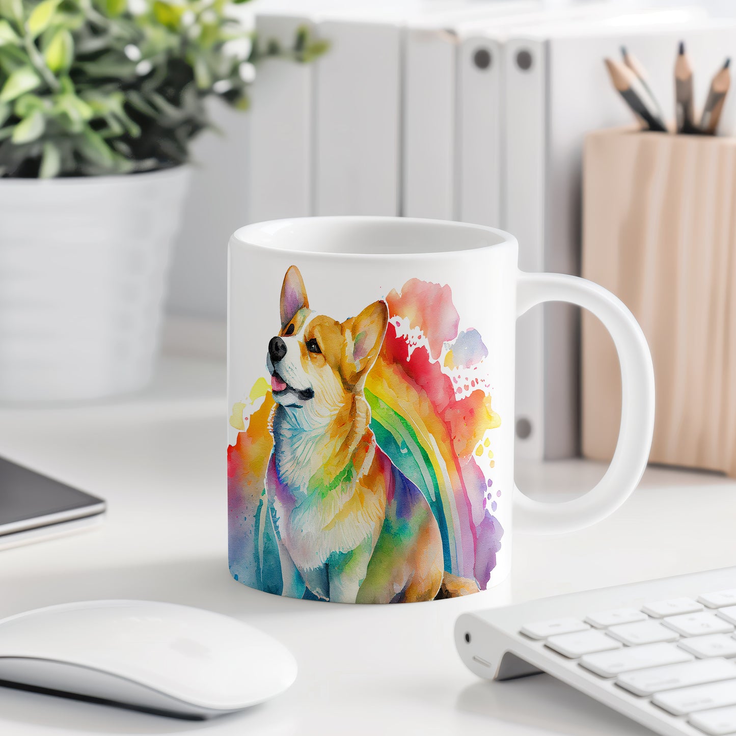 Hrnek s roztomilým corgi