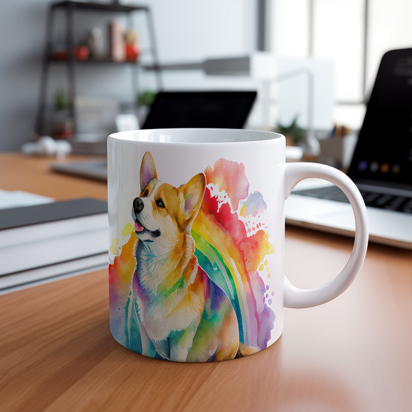 Hrnek s roztomilým corgi