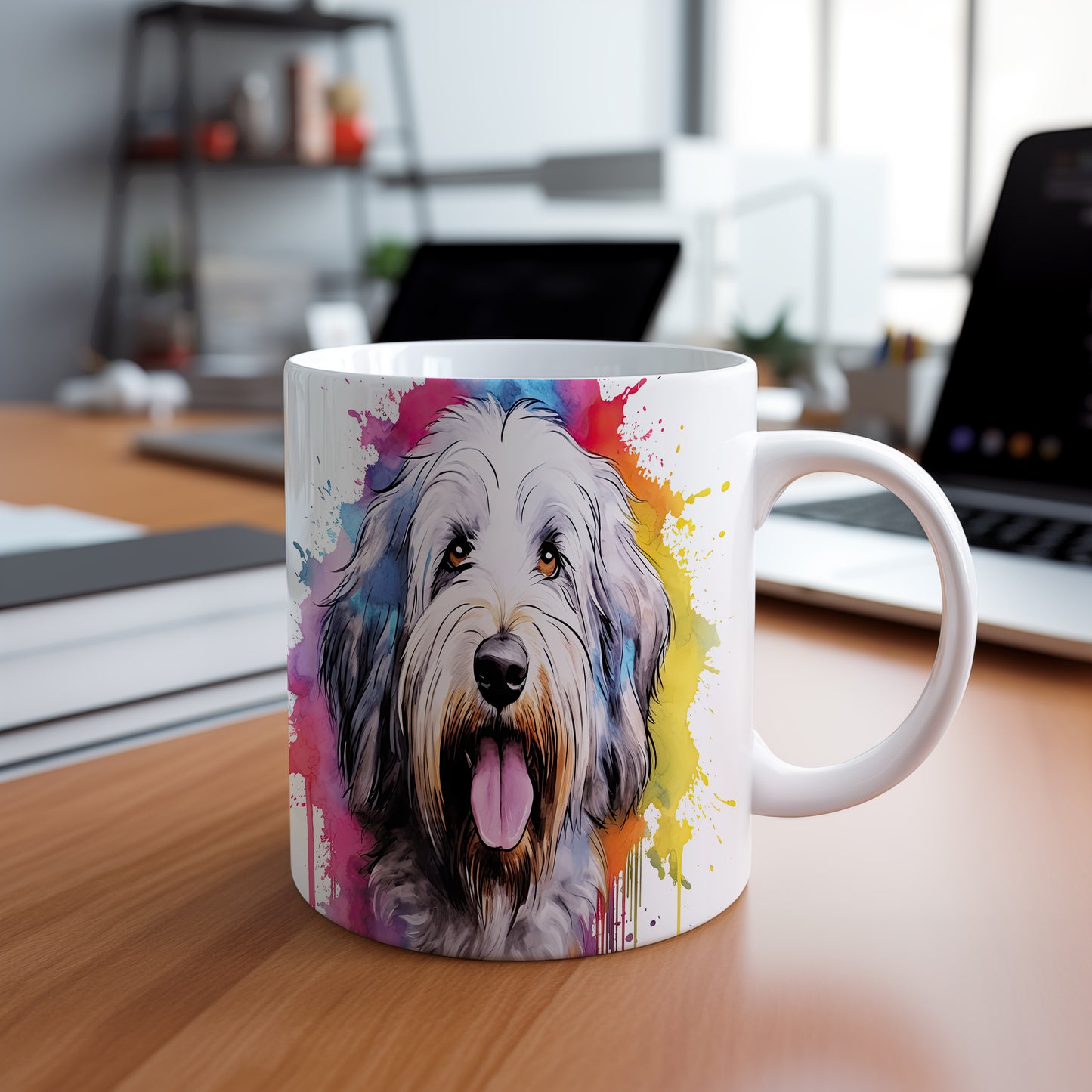 Hrnek s beardie a duhovým efektem