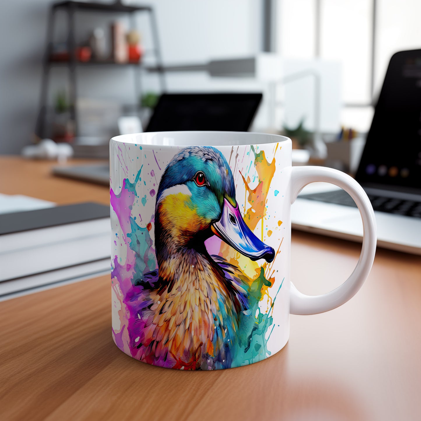 Hrnek s barevným kačerem