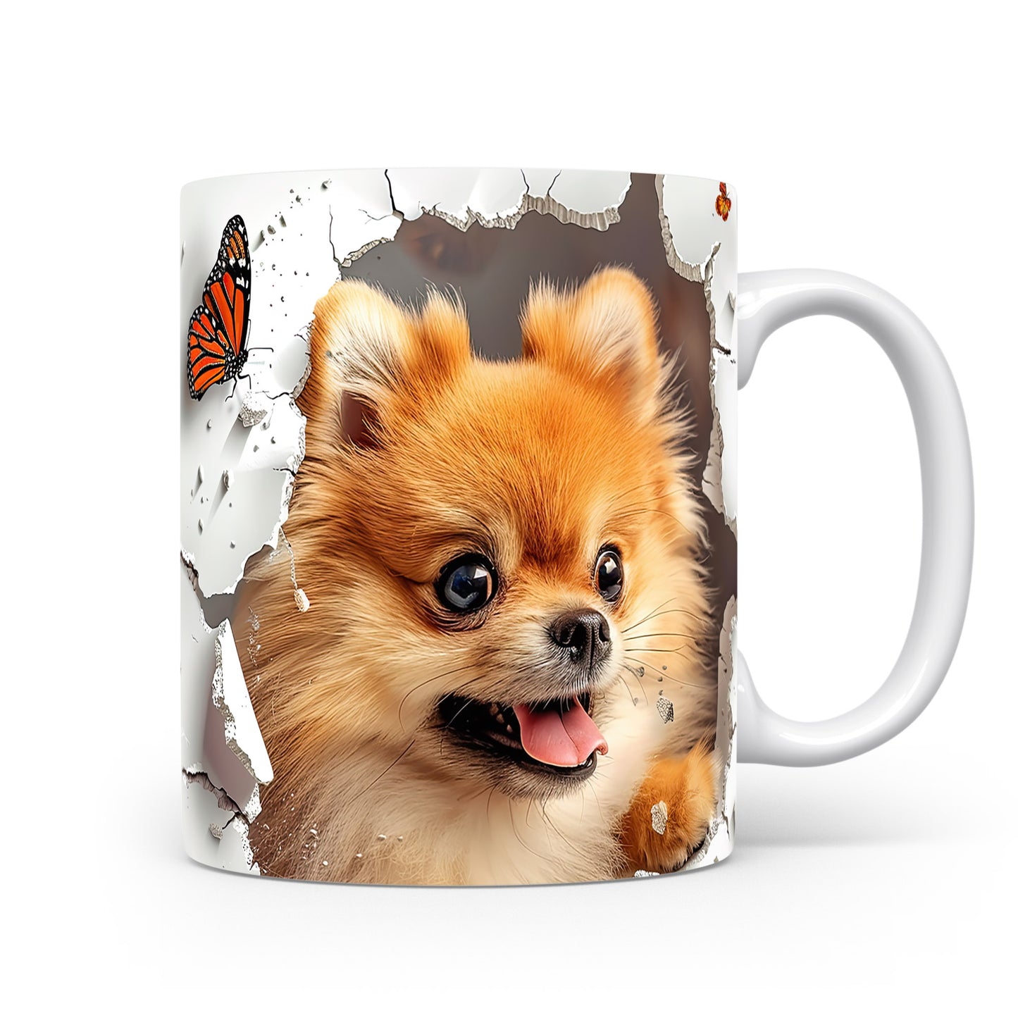 Hrnek s roztomilým pomeranianem