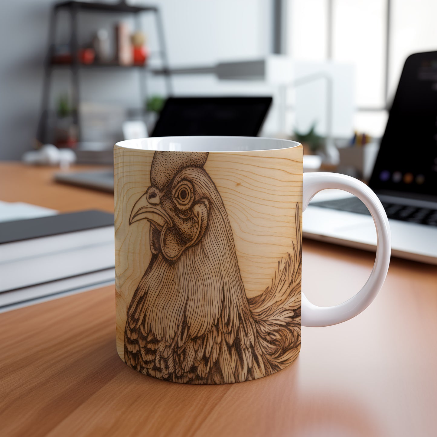 Hrnek s motivem slepice