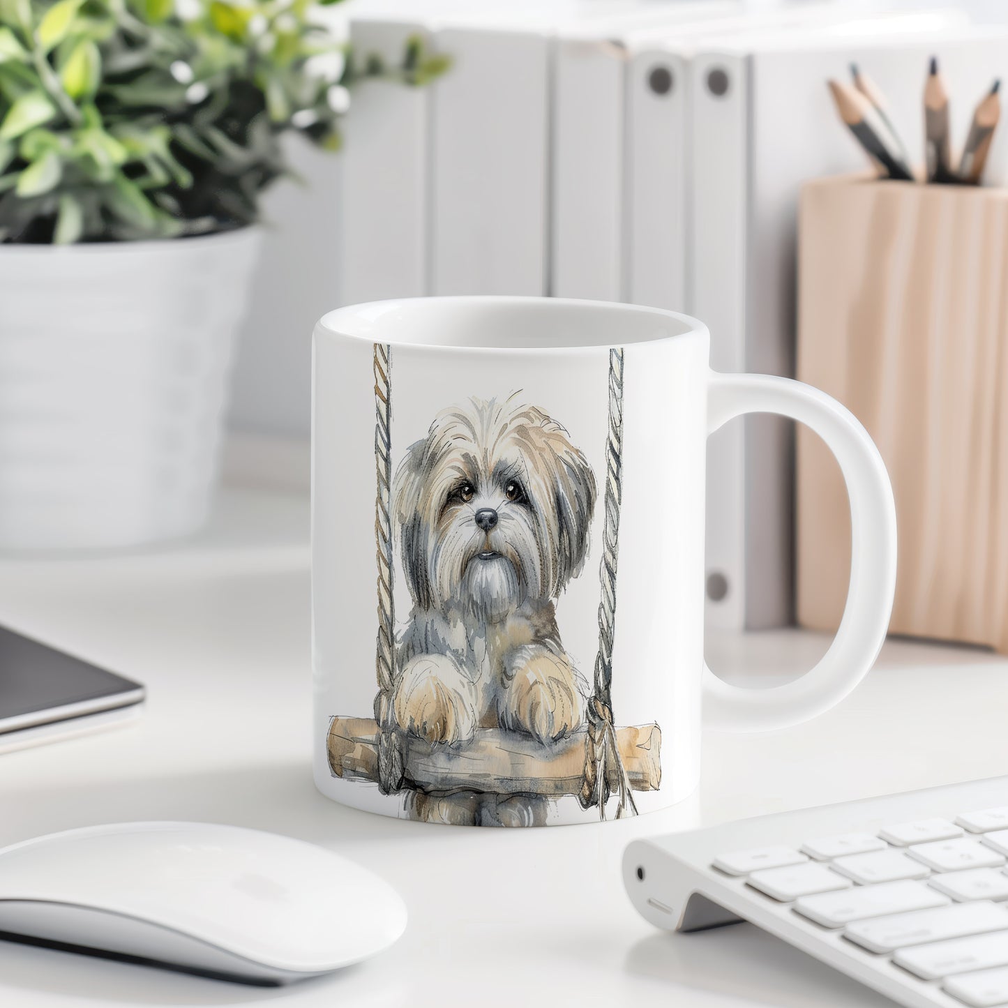 Hrnek se Shih Tzu na houpačce – výrazným designem
