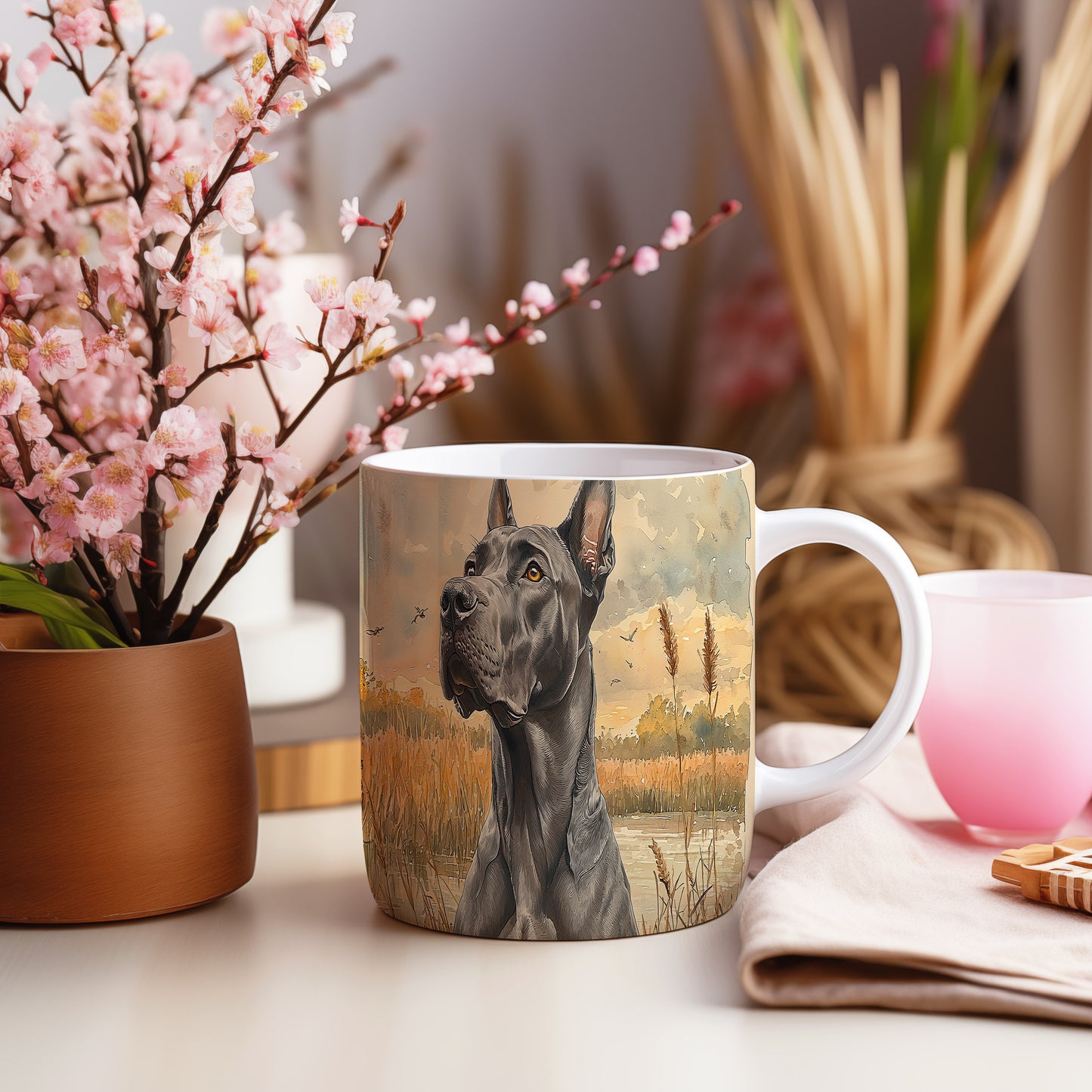 Hrnek s krásným plemenem Cane Corso