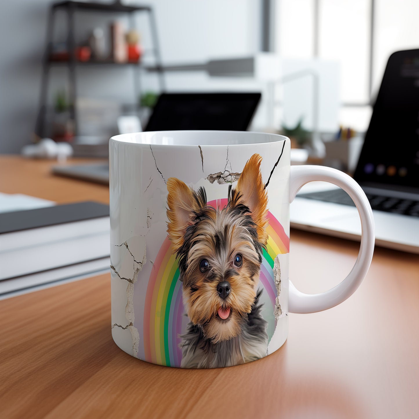 Hrnek s roztomilým yorkšírem