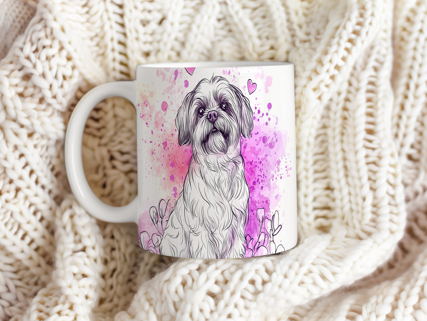 Hrnek s kresleným Shih tzu