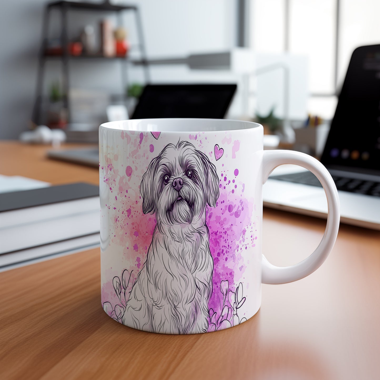 Hrnek s kresleným Shih tzu