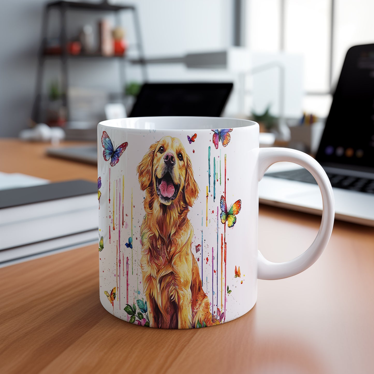 Hrnek se zlatým retrívrem – výrazným designem