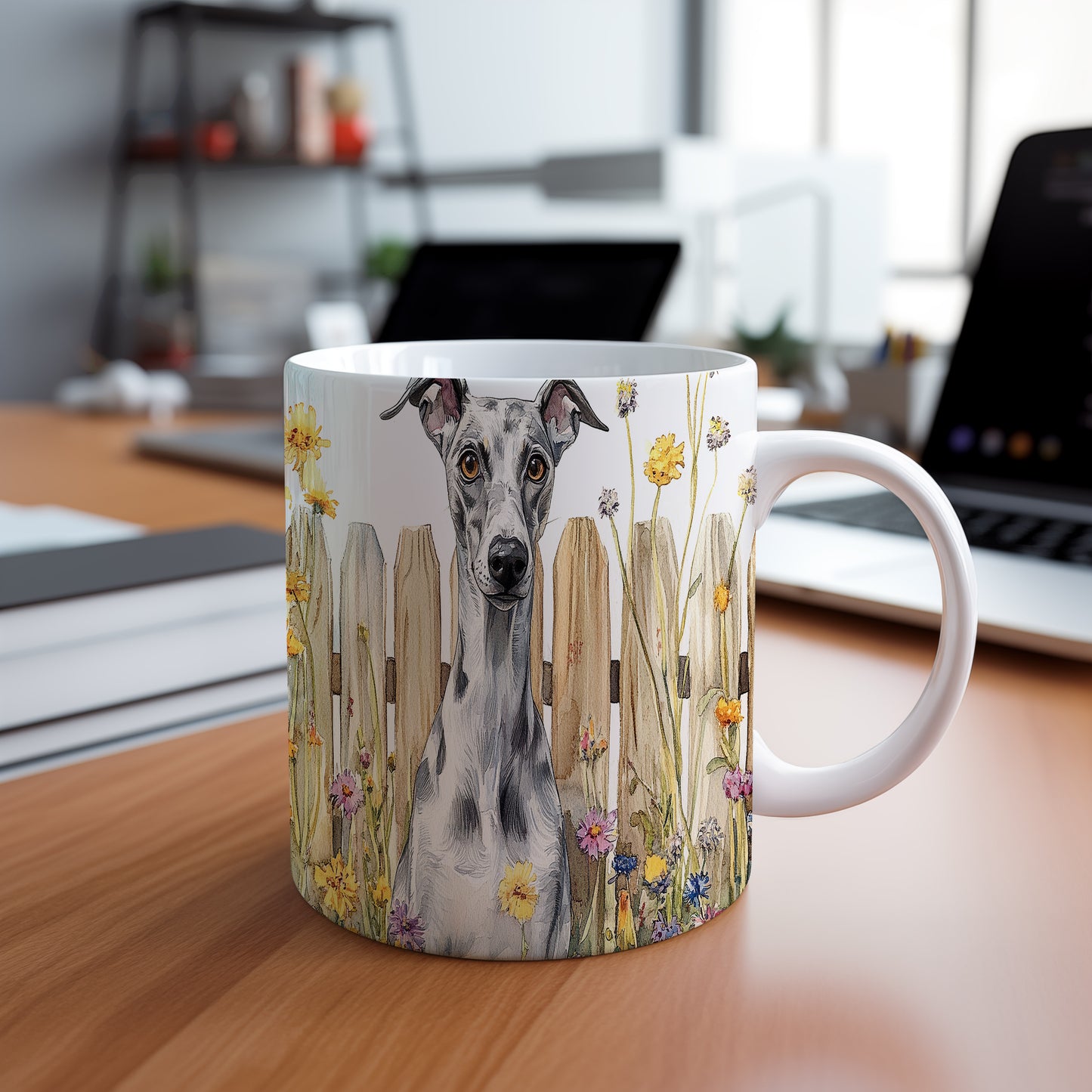 Hrnek s ilustrací whippeta