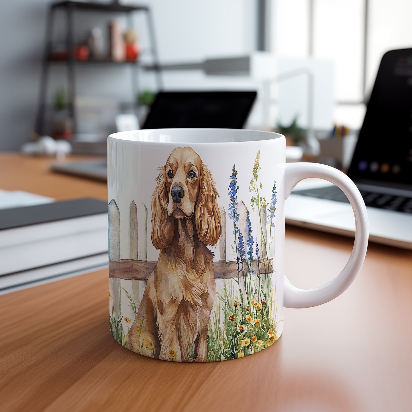 Hrnek s krásným anglickým kokršpanělem