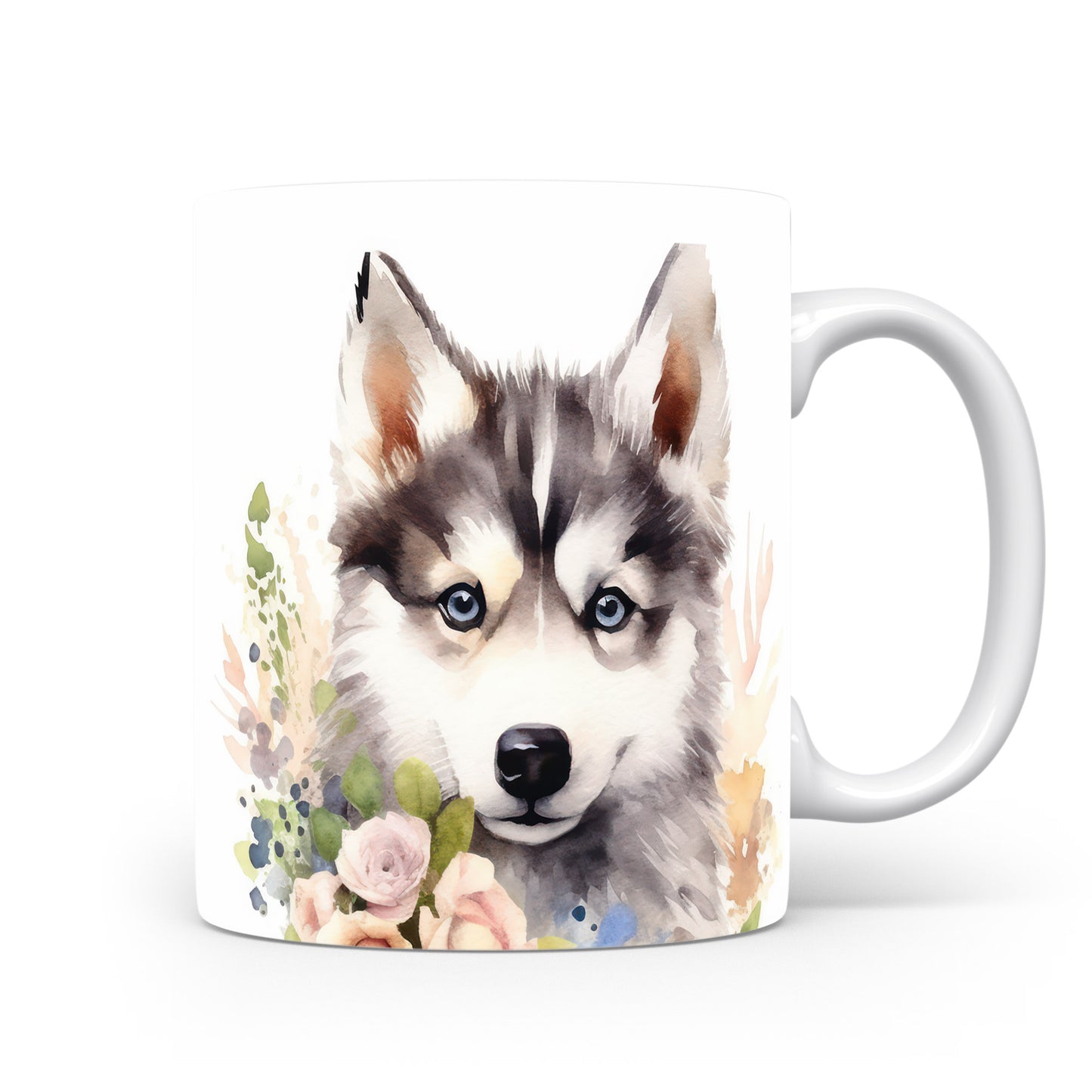 Hrnek se sibiřským huskym