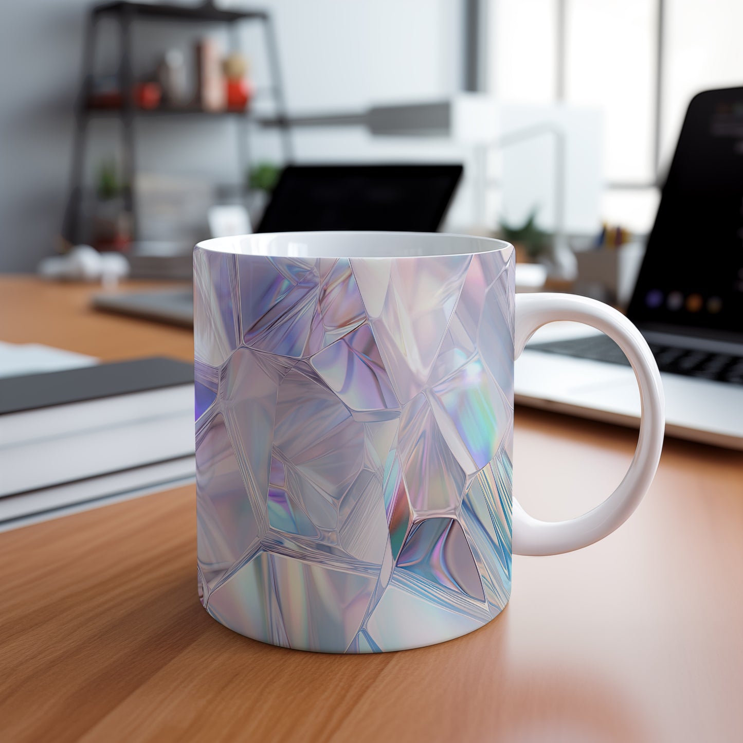 Hrnek s krystalickou mozaikou v pastelových tónech – unikátní variantou