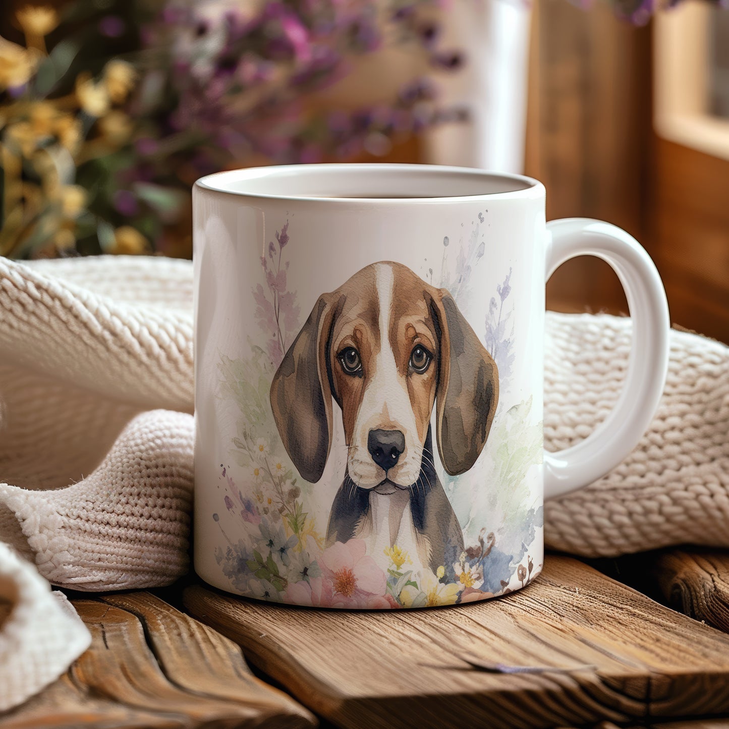 Hrnek s roztomilým beagle psem