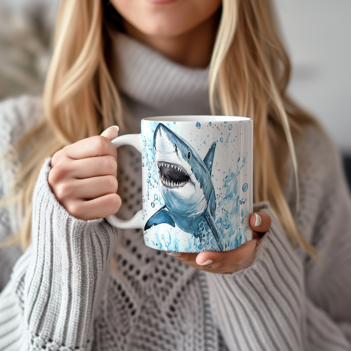 Hrnek s motivem žraloka – stylový a originální design pro milovníky moře