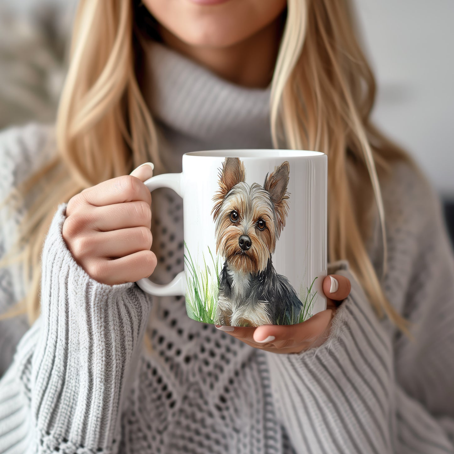 Hrnek s ilustrací jorkšírského teriéra pro milovníky psů