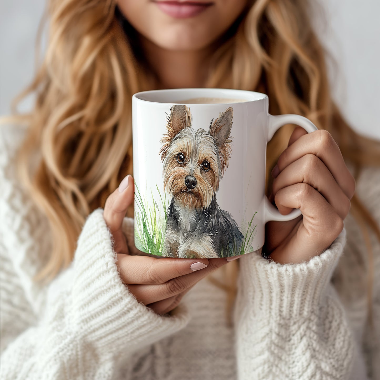 Hrnek s ilustrací jorkšírského teriéra pro milovníky psů