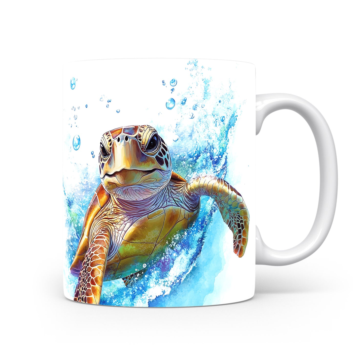 Hrnek s motivem želvy v oceánu - originální design