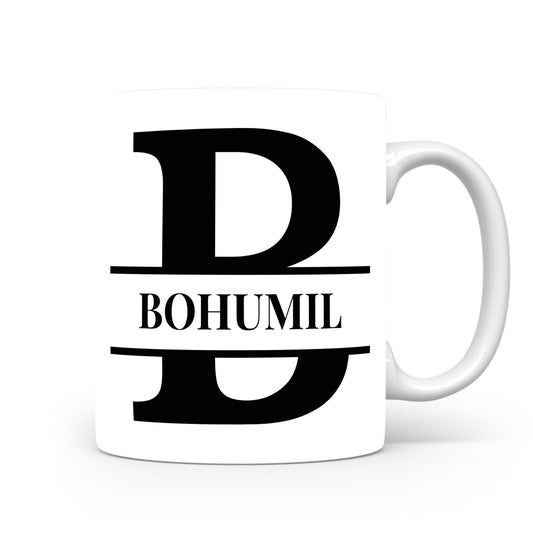 Hrnek se jménem Bohumil | Monogram bez květin