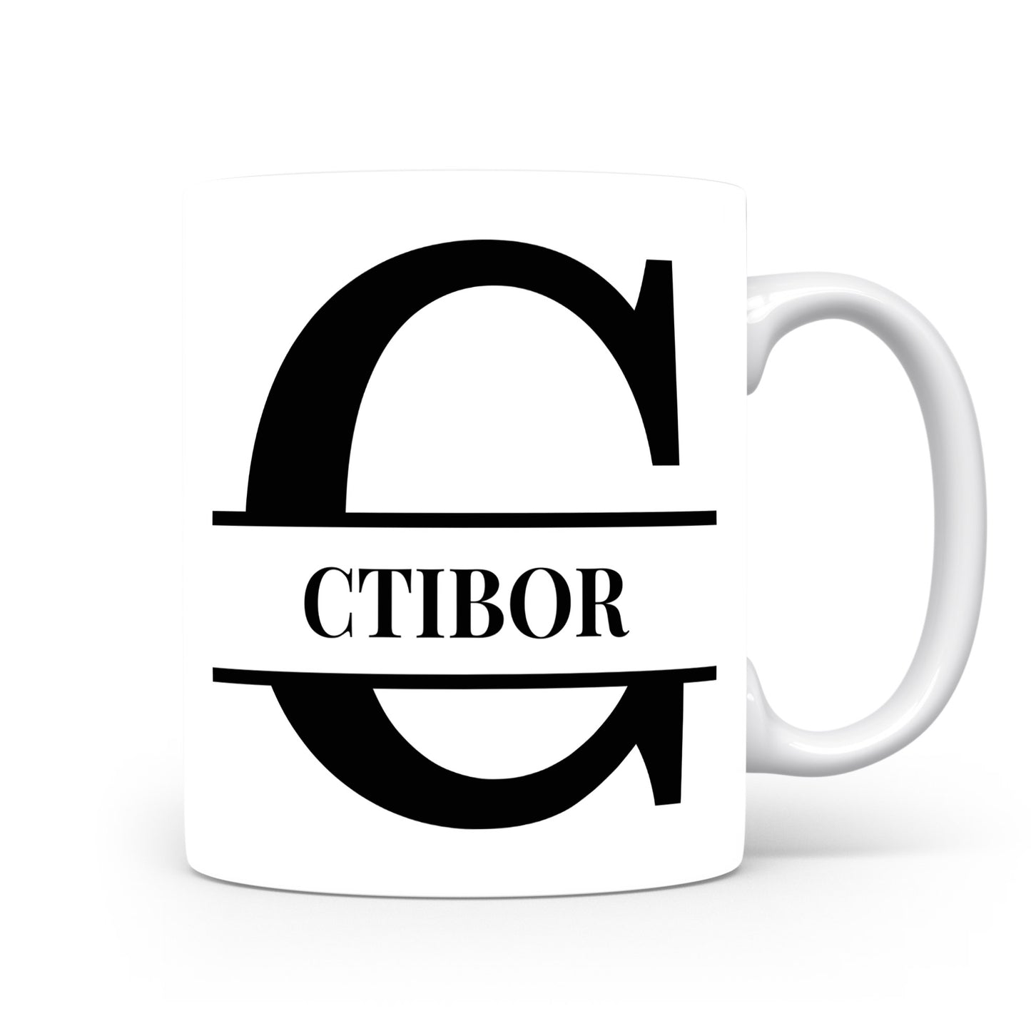 Hrnek se jménem Ctibor | Monogram bez květin
