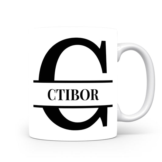 Hrnek se jménem Ctibor | Monogram bez květin