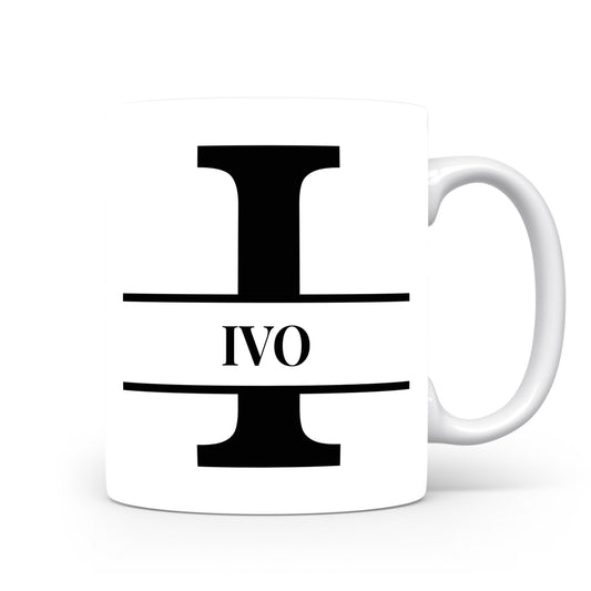Hrnek se jménem Ivo | Monogram bez květin